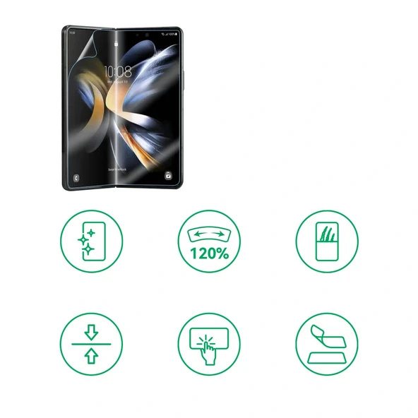 Samsung Z Fold 3 Hizalama Aparatlı S-Fit Body Ekran Koruyucu - Resim 3