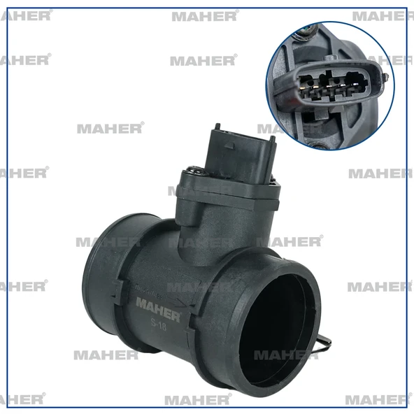 SENSÖR HAVA AKIŞ ASTRA G / ASTRA H / CORSA C 2004-2007 Z10XEP-Z12XEP-Z14XEP 5 PİN OVAL SOKET 836644 836640 ürün görseli