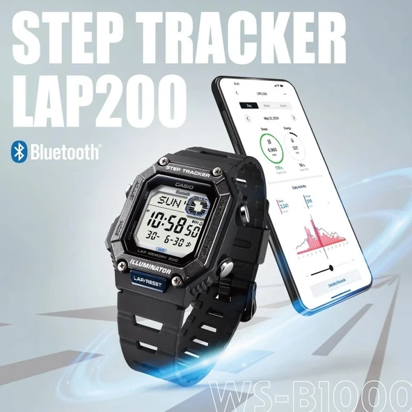 CASIO WS-B1000-1AVDF ERKEK KOL SAATİ - Resim 6