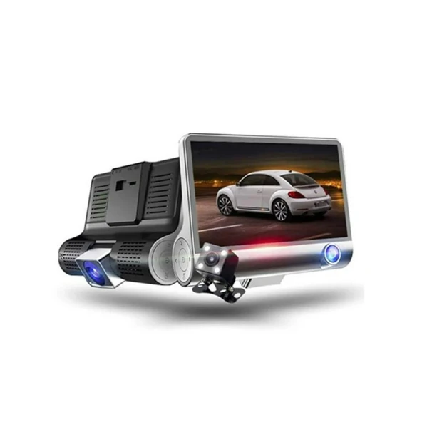 Ozmik 1080p Araç Içi 3 Kameralı Gece Görüşlü, G-sensör, Geri Görüş Kameralı Araç Kamerası ürün görseli