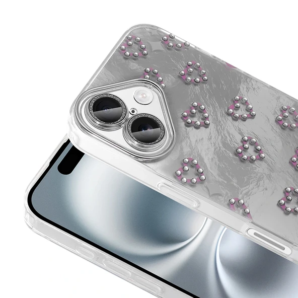 iPhone 16 Kılıf Kamera Korumalı Figürlü Ponti Silikon Kapak - Resim 9