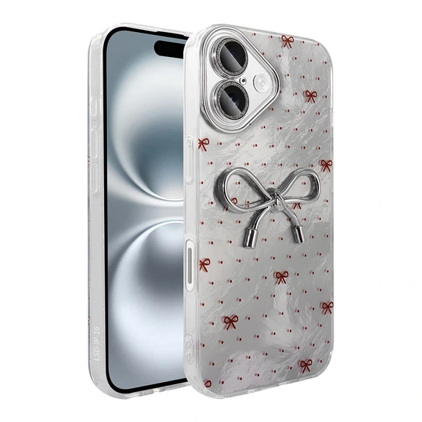 iPhone 16 Kılıf Kamera Korumalı Figürlü Ponti Silikon Kapak ürün görseli