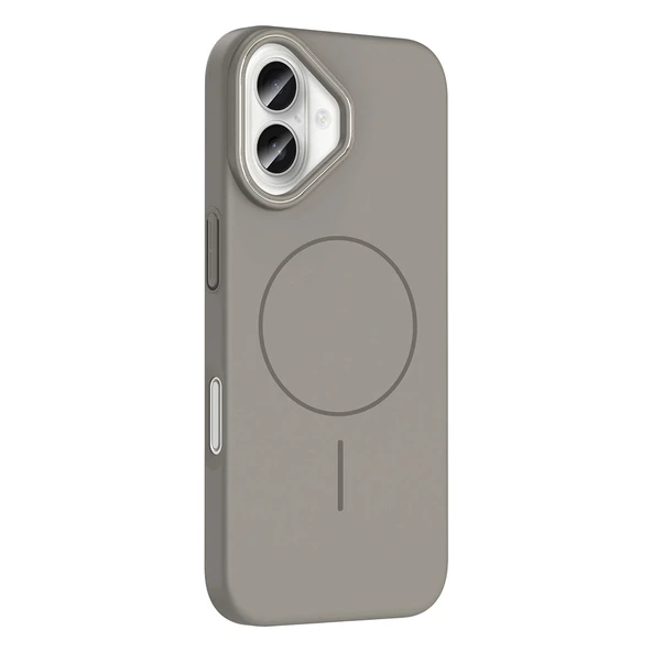 iPhone 16 Kılıf M-safe Şarj Özellikli Ruby Sert Kapak - Resim 2