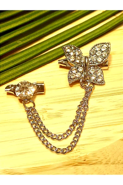 Monalisa Home Lüks Gösterişli Metal Yaka İğnesi