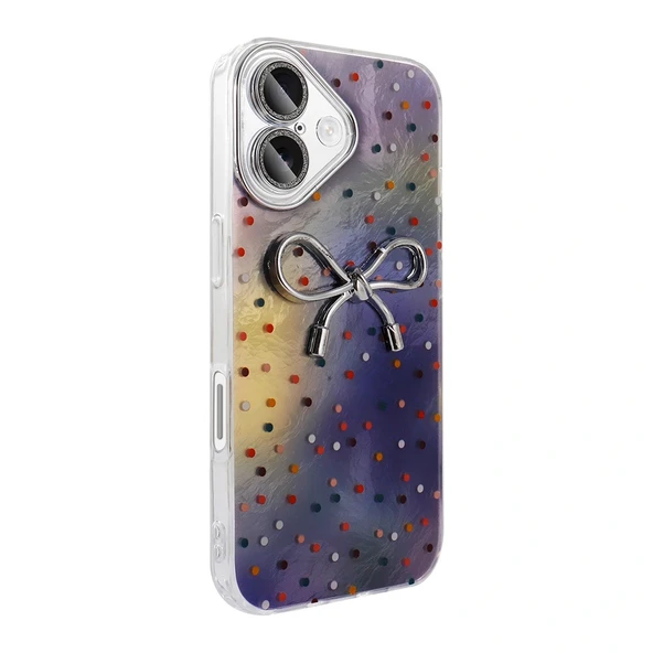 iPhone 16 Kılıf Kamera Korumalı Figürlü Ponti Silikon Kapak - Resim 6