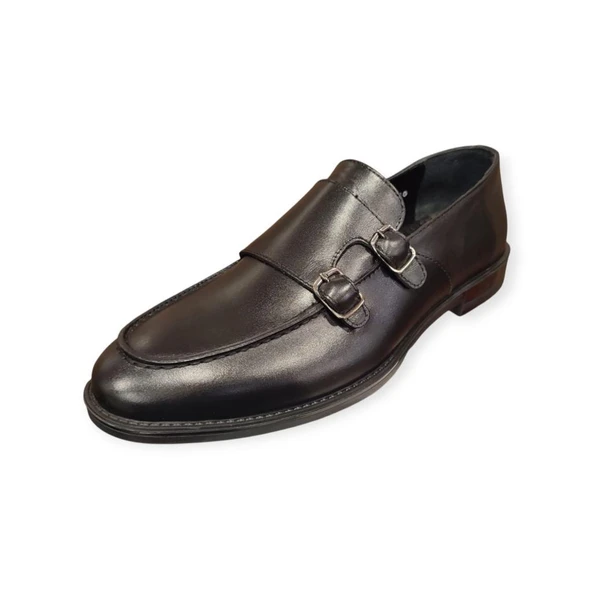 JAMES FRANCO M371 ÇİFT TOKALI LOAFER DERİ ERKEK AYAKKABI ürün görseli