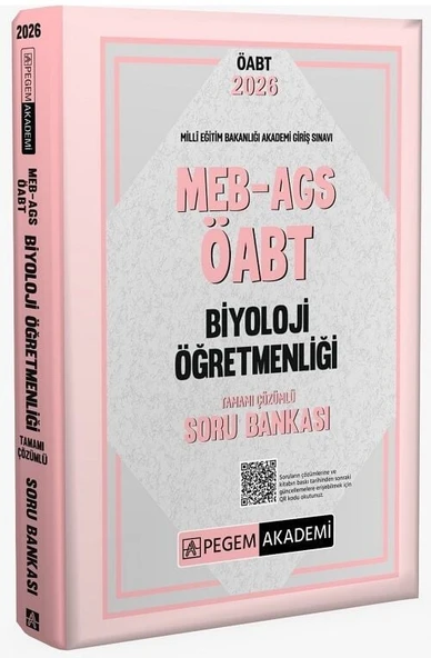Pegem 2026 ÖABT MEB-AGS Biyoloji Öğretmenliği Soru Bankası Çözümlü Pegem Akademi Yayınları ürün görseli