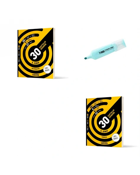 5.Sınıf Matematik Ve Türkçe 30 Haftalık Deneme (Yeni Müfredat) ürün görseli 1