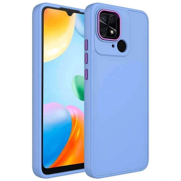 Xiaomi Redmi 10C Kılıf Metal Çerçeve ve Buton Tasarımlı Silikon Luna Kapak ürün görseli