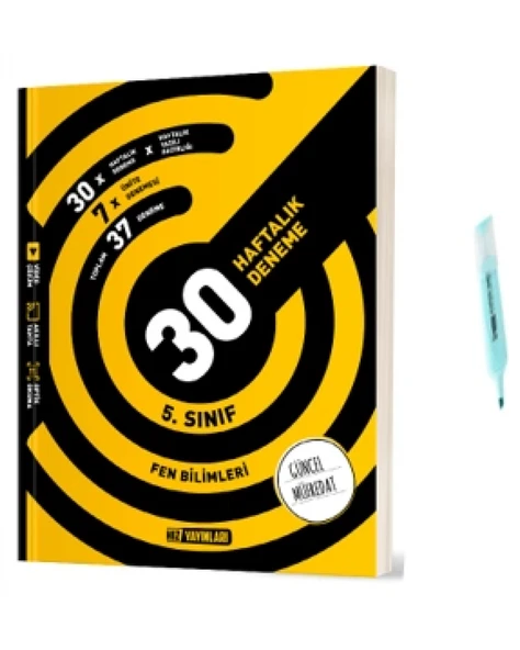 5.Sınıf Fen Bilimleri 30 Haftalık Deneme (Yeni Müfredat) ürün görseli