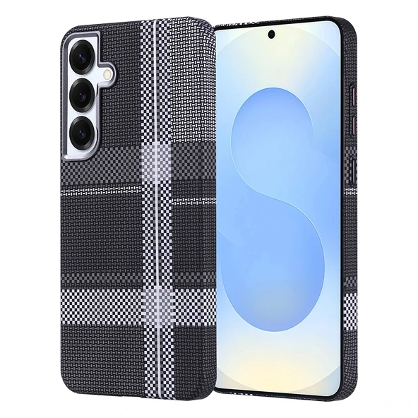 Samsung S25 Plus Kılıf M-safe Şarj Özellikli Karbon Fiber Görünümlü Nekst Kapak ürün görseli