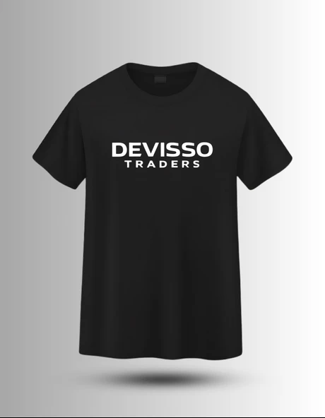 DEVISSO TRADERS DEVISSO Traders - Traders, Borsaci Erkek Siyah T-Shirt - 3
