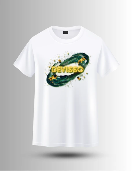 DEVISSO TRADERS DEVISSO Gold - Traders, Borsaci Erkek Beyaz Tshirt - 3