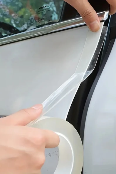 NACTUMU Çizilmeye Dayanıklı Şeffaf Araç Koruma Filmi Kapı, Tampon ve Bagaj için TPU Nano Film, Su Geçirmez - 2