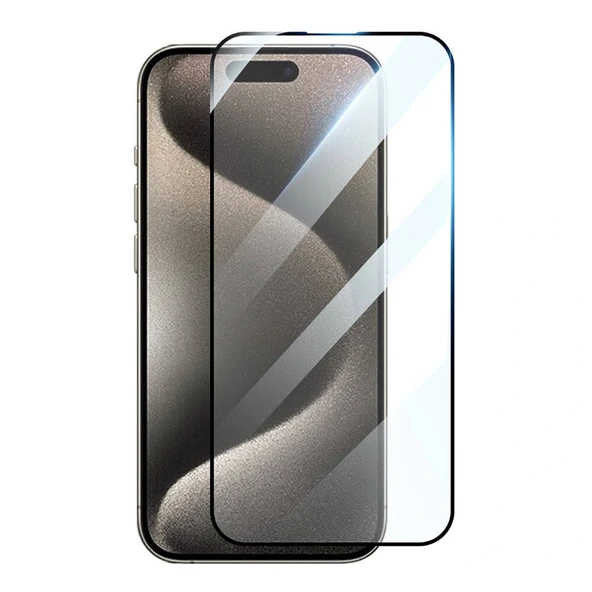 iPhone 15 Pro HD Glossy 3D Rak Screen Protector ürün görseli