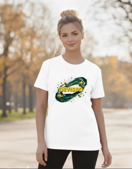 DEVISSO TRADERS DEVISSO Gold - Traders, Borsaci Kadın Beyaz Tshirt - 2