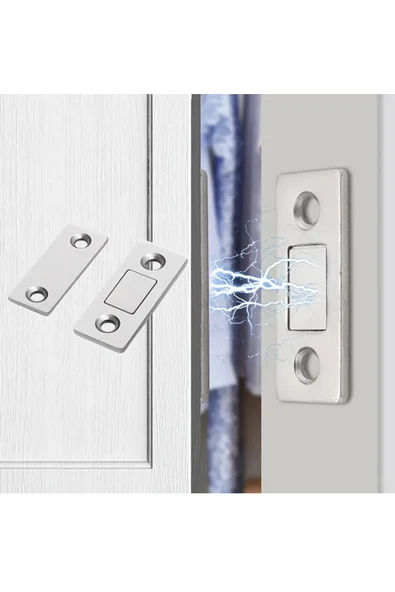 NACTUMU 2'li Güçlü Manyetik Dolap ve Çekmece Kapatıcı Seti - Çok Amaçlı, Dayanıklı ve Pratik Çözüm - 6