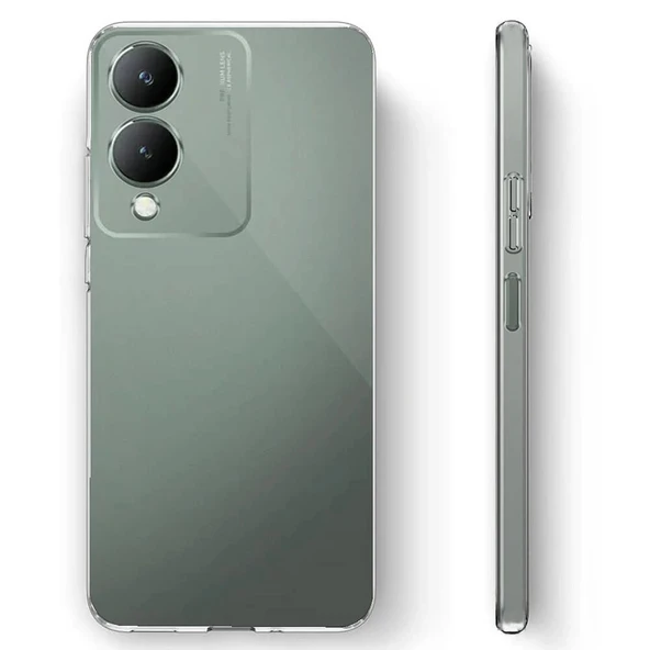 Vivo Y17S Kılıf Süper Silikon Kapak - Resim 4