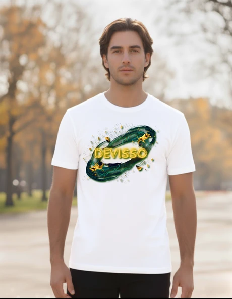 DEVISSO TRADERS DEVISSO Gold - Traders, Borsaci Erkek Beyaz Tshirt - 2