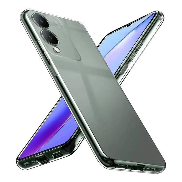 Vivo Y17S Kılıf Süper Silikon Kapak - Resim 5
