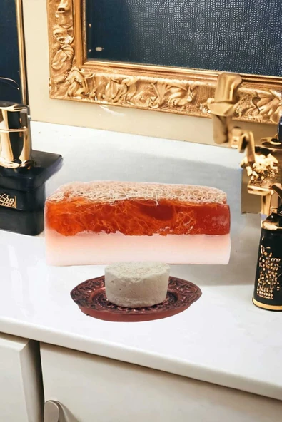 2li Yüz Bakım Peeling Kabak Lifi Keçi Sütü Sabun Sivilce,Akne,Leke Temizleme Sıkılaştırma Ruşur Taşı - 3