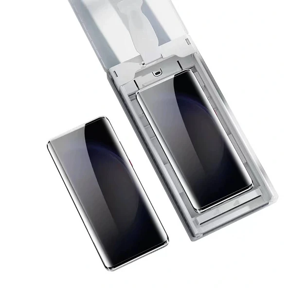Samsung S23 Ultra Uygulama Aparatlı 6in1 Easy Privacy Body Ekran Koruyucu - Resim 3