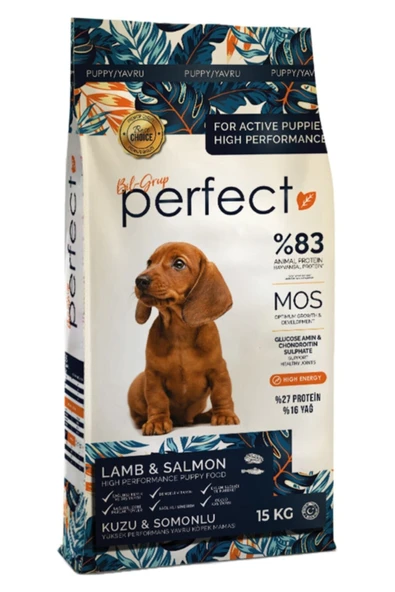 Perfect Kuzu Etli ve Somonlu 15 kg Yavru Köpek Maması ürün görseli