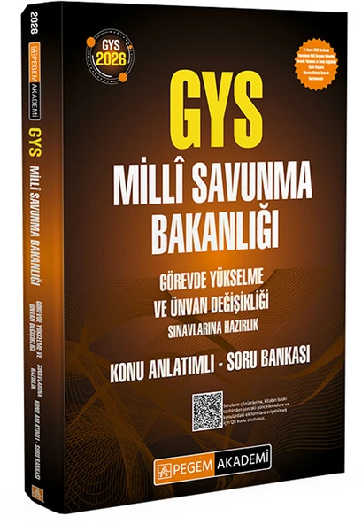 Pegem 2026 GYS ÜDS Milli Savunma Bakanlığı Konu Anlatımlı Soru Bankası Görevde Yükselme ve Ünvan Değişikliği Pegem Akademi Yayınları ürün görseli 1
