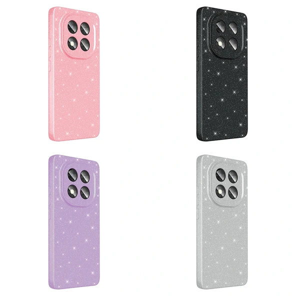 Xiaomi Redmi Note 14 Pro Plus Kılıf Kamera Korumalı Simli Lüks Koton Kapak - Resim 10