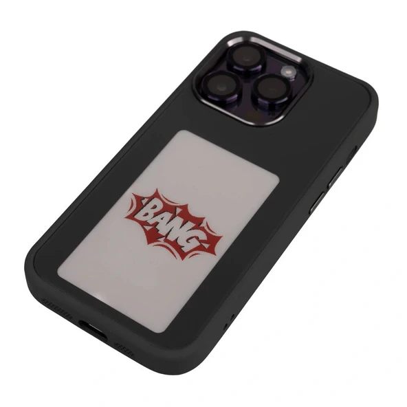 iPhone 14 Pro Kılıf Ekranı Yansıtan Akıllı NFC Kapak - Resim 6