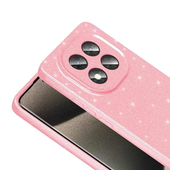 Xiaomi Redmi Note 14 Pro Plus Kılıf Kamera Korumalı Simli Lüks Koton Kapak - Resim 5