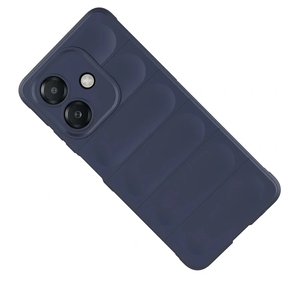 Oppo A3 Kılıf Esnek TPU Oyuklu Arka Yüzey Tasarımlı Etnik Silikon Kapak - Resim 5