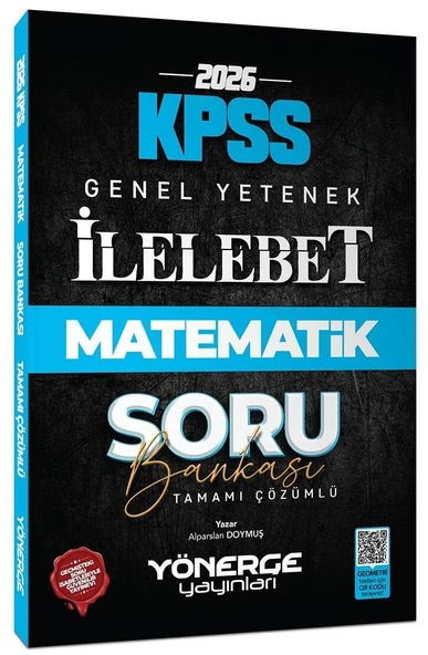 Yönerge 2026 KPSS Matematik İlelebet Soru Bankası Çözümlü - Alparslan Doymuş Yönerge Yayınları ürün görseli 1