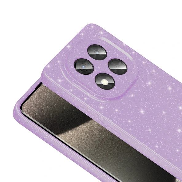 Xiaomi Redmi Note 14 Pro Plus Kılıf Kamera Korumalı Simli Lüks Koton Kapak - Resim 3