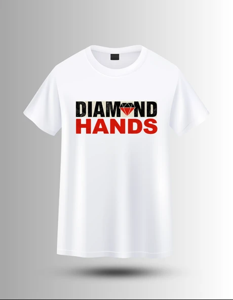 DEVISSO TRADERS Diamond Hands - Traders, Borsaci Kadın Beyaz T-Shirt - 3
