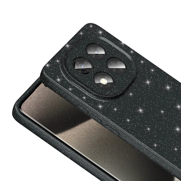 Xiaomi Redmi Note 14 Pro Plus Kılıf Kamera Korumalı Simli Lüks Koton Kapak - Resim 9