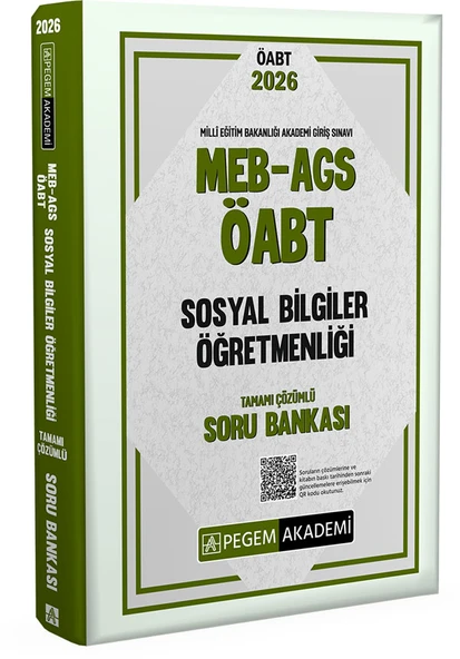 Pegem 2026 ÖABT Sosyal Bilgiler Öğretmenliği Soru Bankası Çözümlü Pegem Akademi Yayınları ürün görseli 1