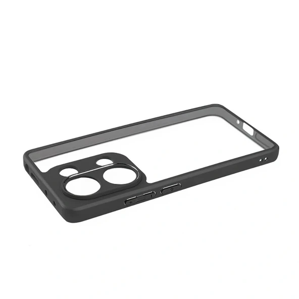 Xiaomi Redmi Note 13 Pro 4G Kılıf Kamera Korumalı Şeffaf Arka Yüzey New Roll Kapak - Resim 6