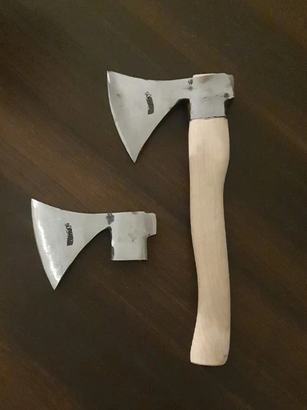 Survival El Baltası - Kısa Saplı Kamp Baltası - Yüksek Karbon Çelik Outdoor - Resim 3