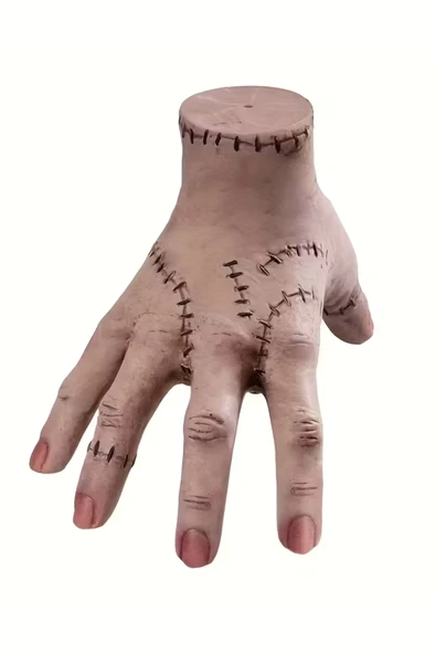 Gerçekçi Wednesday Addams "Thing" El Replikası – Hareketli Parmaklı Gotik Cosplay & Cadılar Bayramı Dekor Aksesuarı, Gerçek Boy - Resim 7