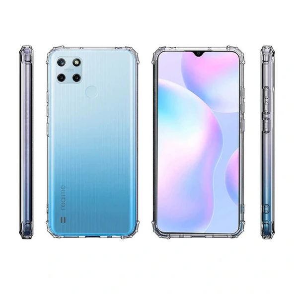 Realme C25Y Kılıf 2mm Anti Shock Silikon - Resim 2