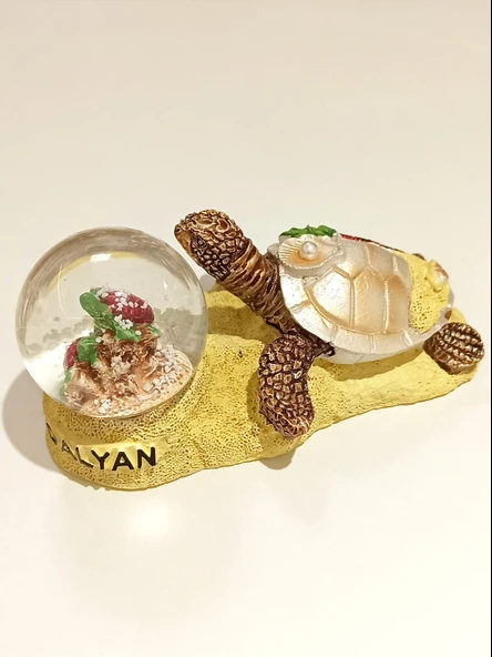 Monalisa Home Dalyan Temalı Kaplumbağalı Kar Küresi ürün görseli