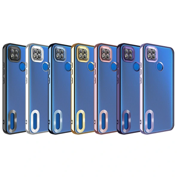 Xiaomi Redmi 9C Kılıf Kamera Korumalı Logo Gösteren Omega Kapak - Resim 2