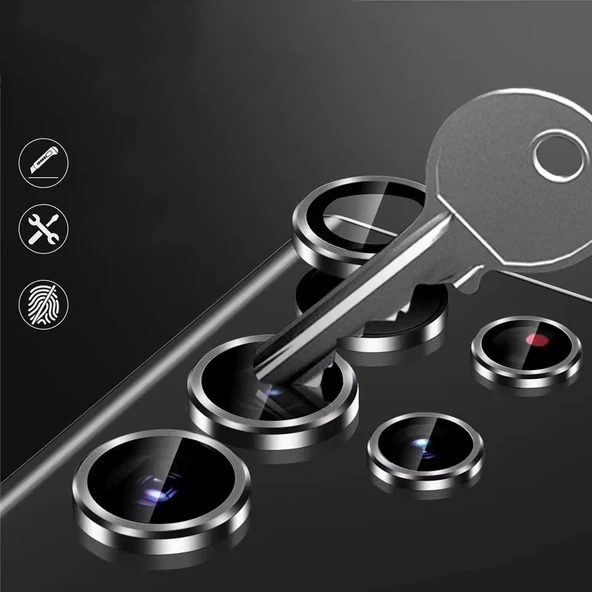 Samsung S23 FE Kamera Lens Koruyucu Cam Filmi - Resim 3