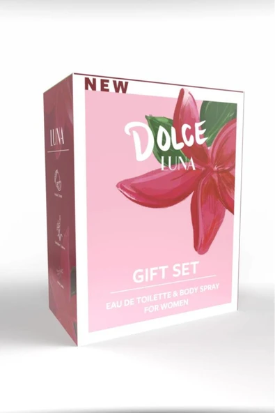 Dolce Luna EDT & Body Spray For Women Hediyeli Set 100 ml. + 150 ml. - 2