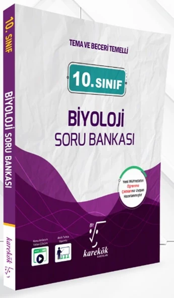 10. Sınıf Biyoloji Soru Bankası Karekök Yayınları ürün görseli 1