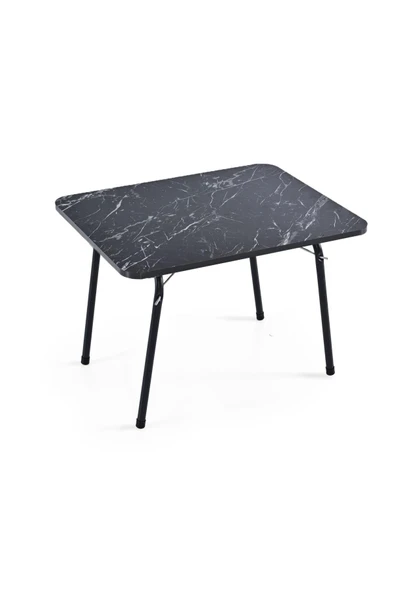 Exent 45X60 cm Kamp Sehpası, Piknik, bahçe balkon plaj sehpası Katlanır Sehpa-SİYAH ürün görseli