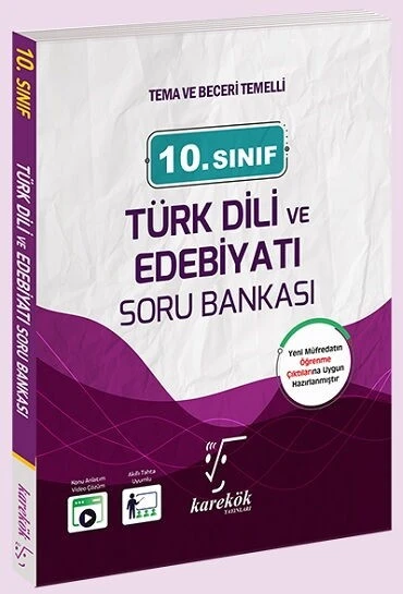 10. Sınıf Türk Dili ve Edebiyatı Soru Bankası Karekök Yayınları ürün görseli 1