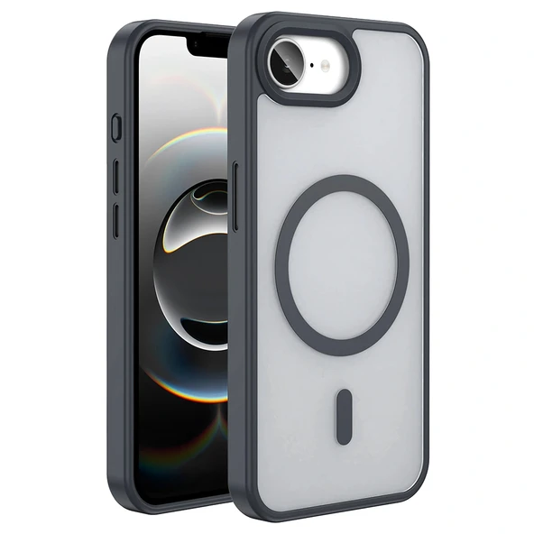 iPhone 16E Kılıf M-safe Şarj Özellikli Mat Arka Yüzey Sio Kapak ürün görseli