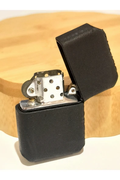 Monalisa Home Renkli Gerçek Deri Kılıflı Özel Tasarım Benzinli Çakmak - 2